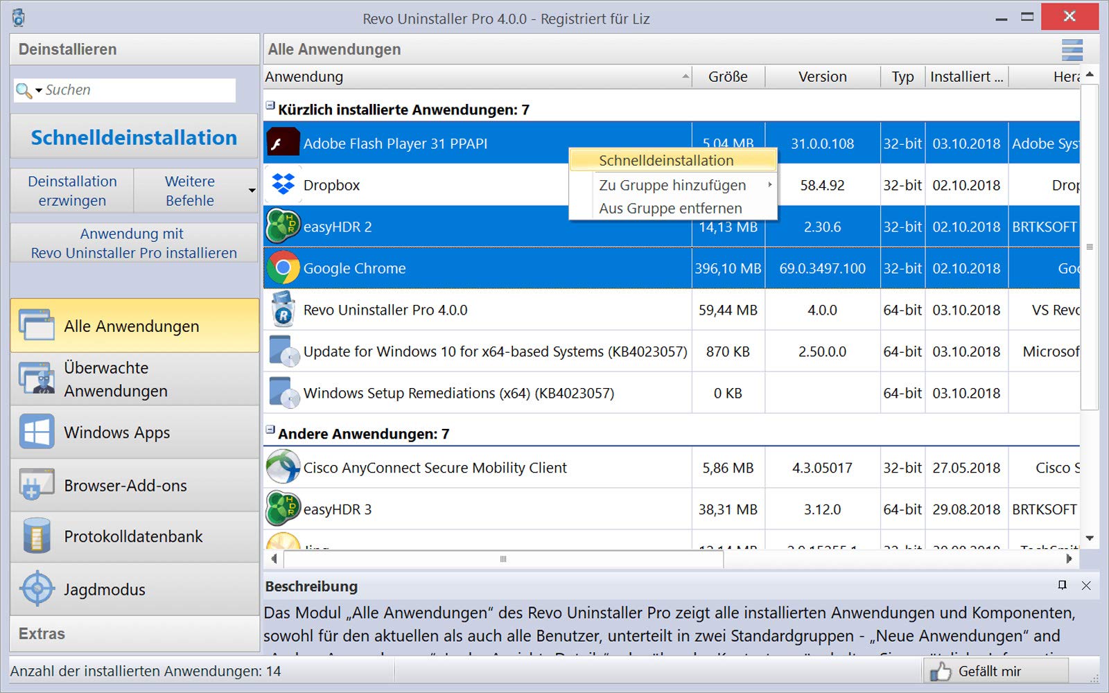 Revo Uninstaller Pro 4 | 1 Gerät | PC | PC Aktivierungscode per Email