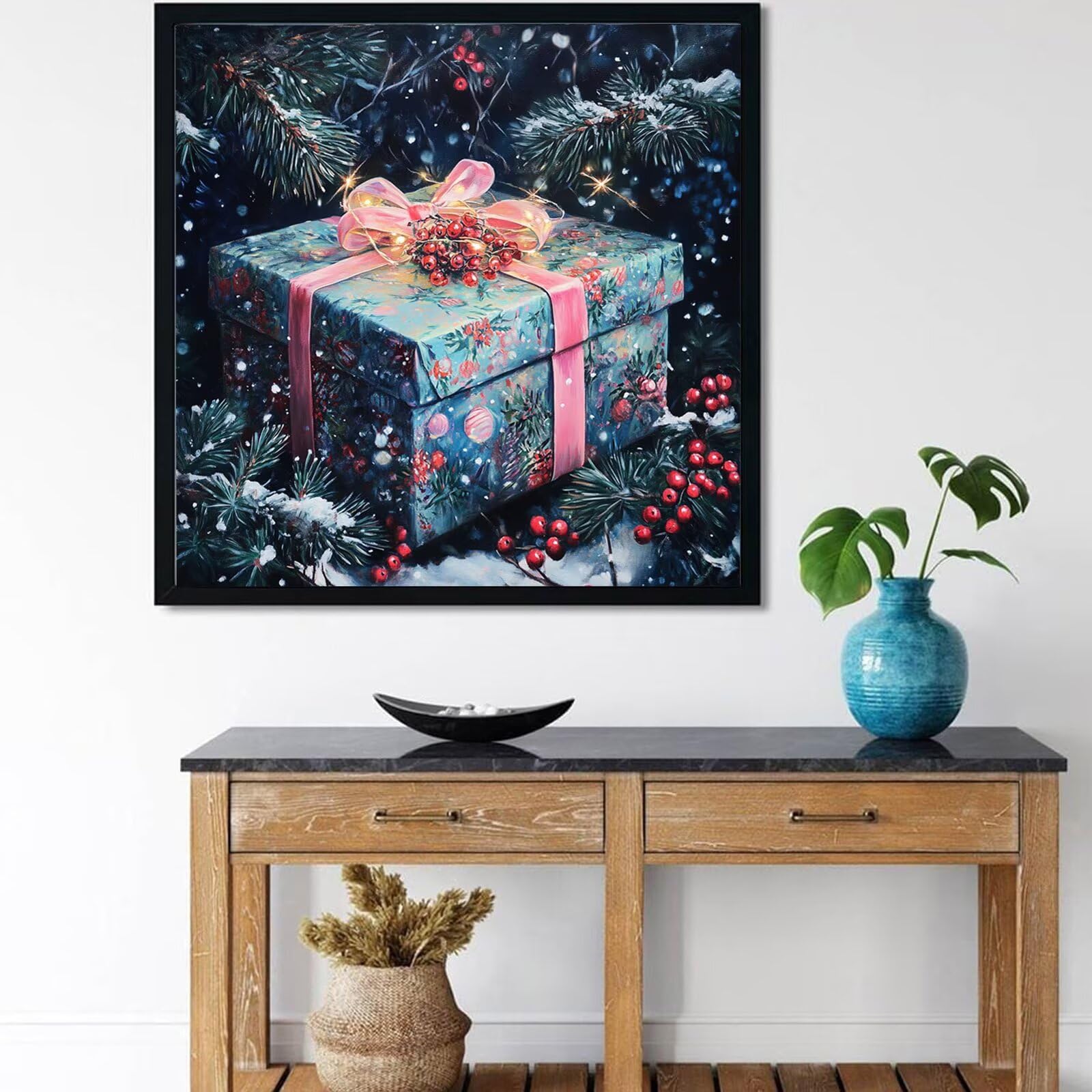 Diamentowa sztuka bożonarodzeniowa, 5D, DIY, prezent, mozaika, zestawy dla dorosłych, początkujących, pełne kwadratowe wiertło, klejnot, kryształ, cekiny, sztuka do dekoracji ścian domu, kreatywne