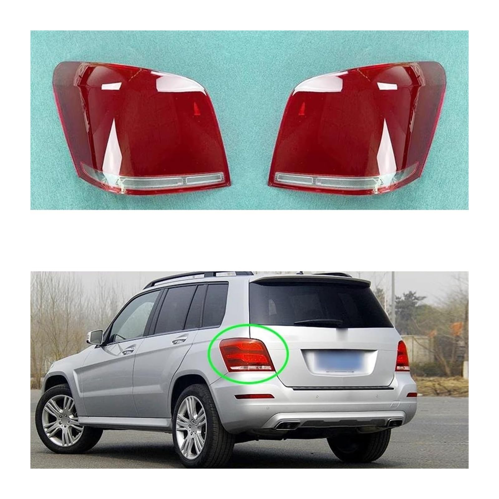 para GLK 2013 2014 2015 ABS Cubierta De Luz Trasera De Plástico