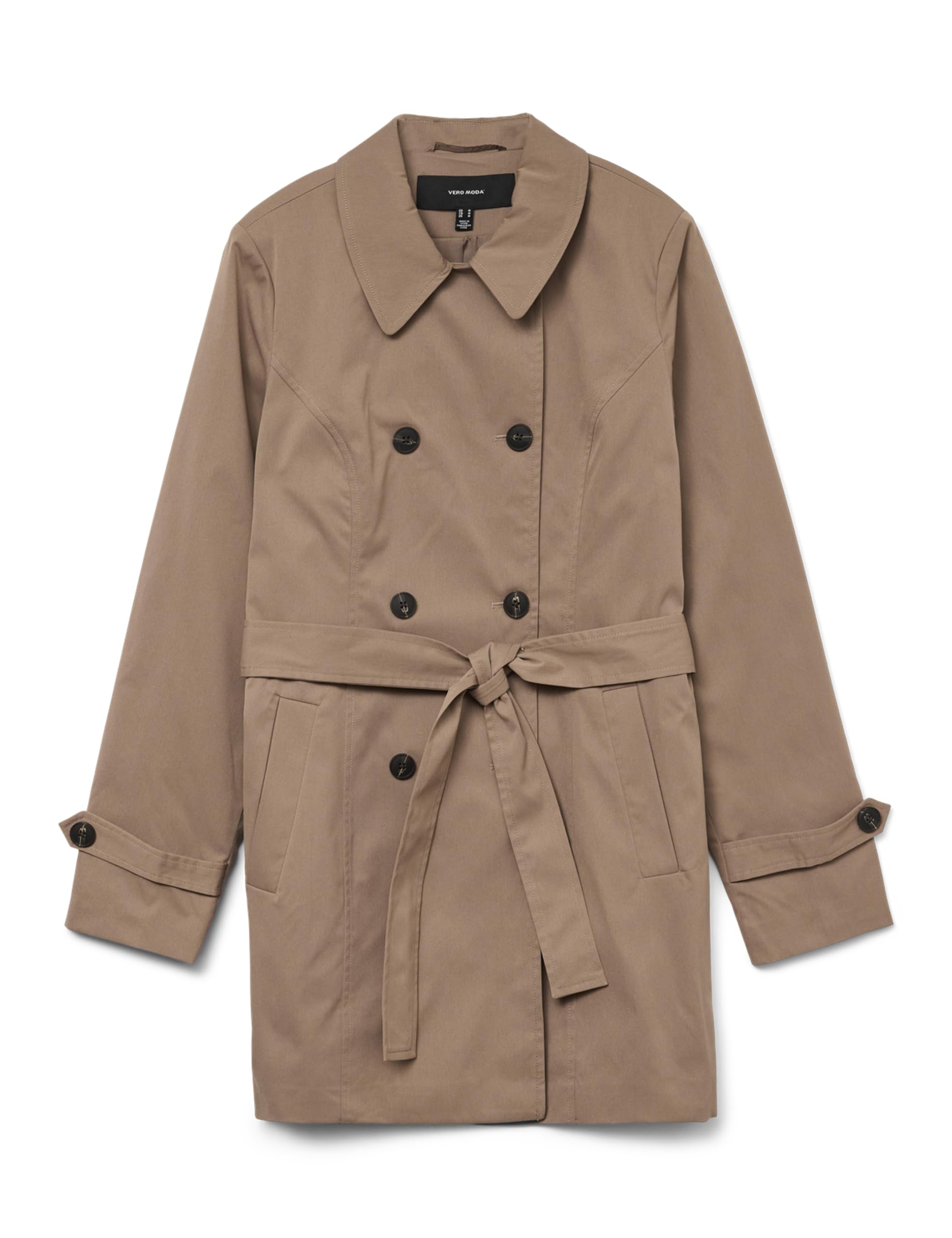 VERO MODA Female Trench Coat VMCHELSEA Trench Coat, fossil, M