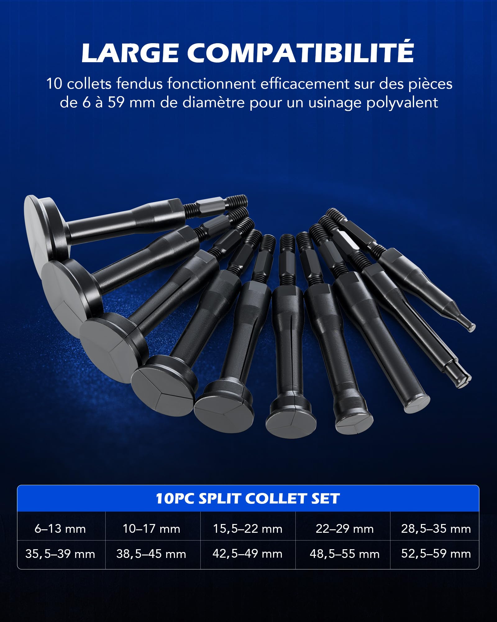 Orion Motor Tech Extracteur de Roulement Intérieur 16 Pièces, Kit d'Arrache Roulement avec Masse à Inertie et Contre-Appui, Extracteur de Roulement pour Trou Borgne (6 mm à 59 mm)