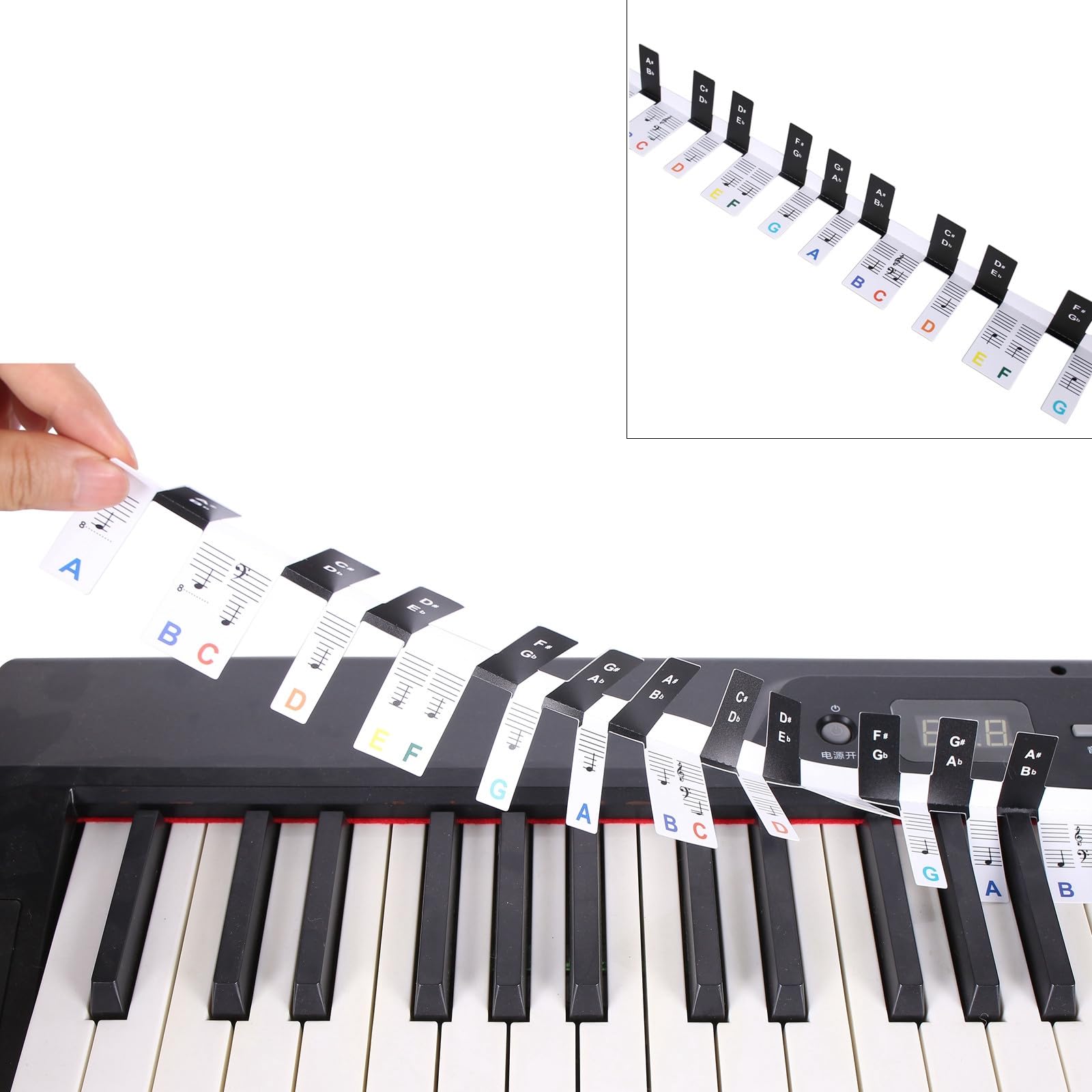 Autocollants Pour Clavier De Piano, Autocollant De Piano à 88 Touches, Ne Laisse Autocollants Pour Clavier De Piano, Autocollant De Piano à 88 Touches, Ne Laisse