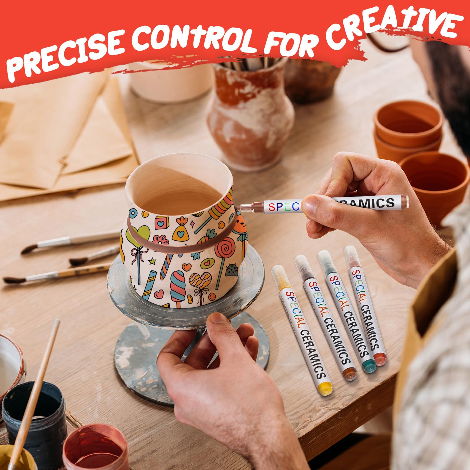 セラミックペン　マーブル　大理石柄　12本　Ceramic Pen Marble セラミックペン マーブル 大理石柄 12本 Ceramic Pen Marble 【公式通販】