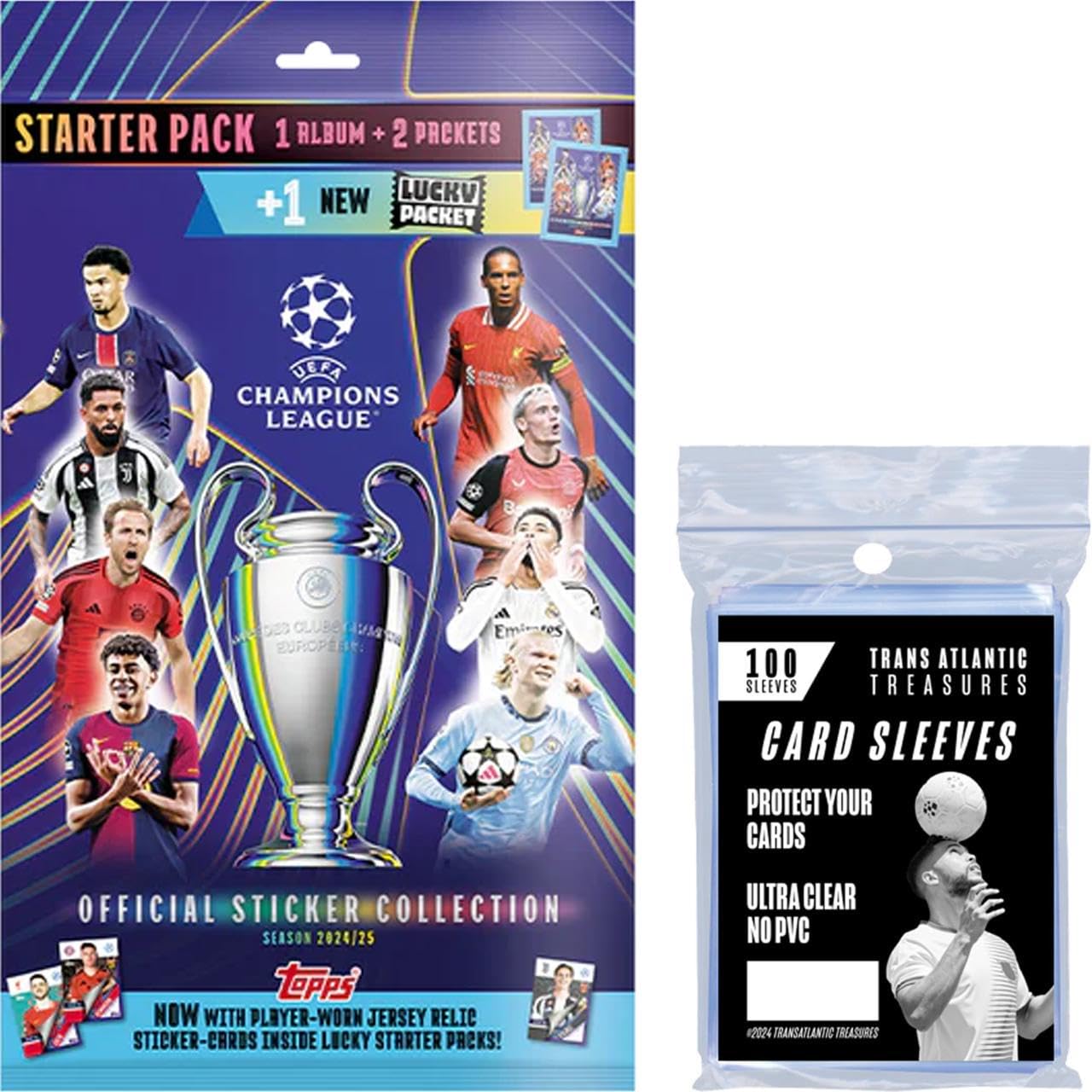 Topps UEFA Champions League 24/25 Starter Pack + 100 Card