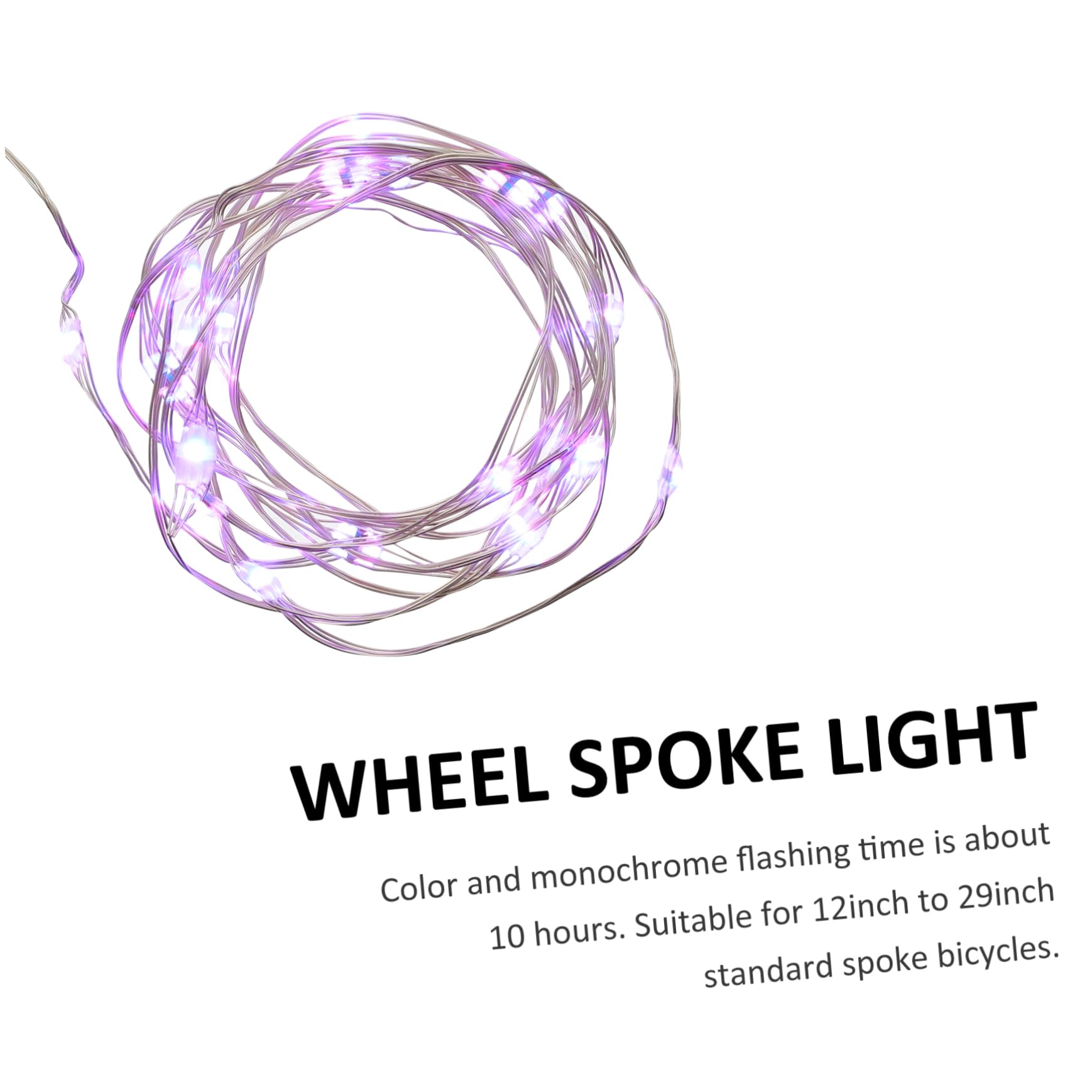 KOMBIUDA Bike Lights Led Wheel Lights Set Waterproof Rechargeable for Night Riding Boys and Girls Adults