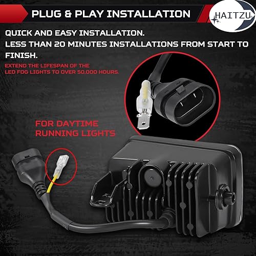 Miniatura 4 de Luces antiniebla LED mejoradas con DRL, compatibles con los siguientes modelos: Ford F150 2015-2020 Kit de montaje de luces antiniebla de 4