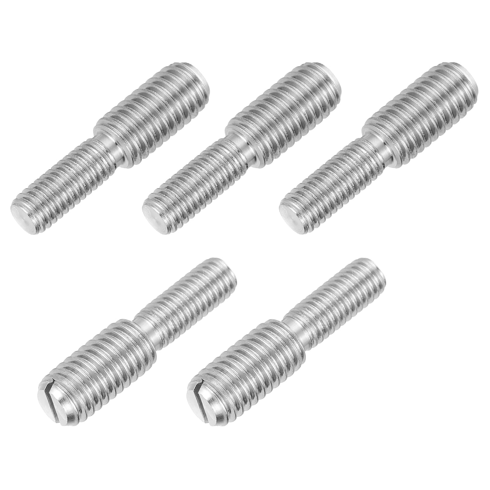 PATIKIL M6x15 to M8x15 Double End Threaded Stud Screw Bolt