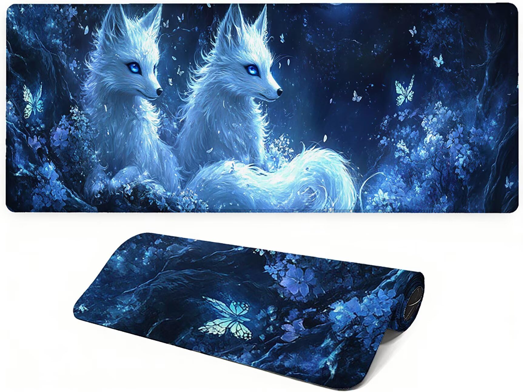 Generico Lejnlnng Tappetino Mouse Gaming XXL -160x80cm - Mare Tappetino Scrivania Grande, Paesaggio Impermeabile Tappeto Mouse con Base in Gomma Antiscivolo, Mousepad XXL per Gaming e Ufficio JL-8094