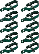 10 Pcs Wire Mesh Tensioner, Fence Tensioner, Barbed Wire Tensioner Connector Kit for Tension Wire (Green)