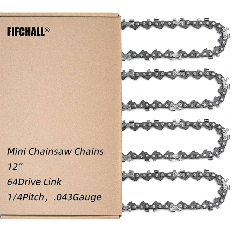 Amazon.com: 4 Pack 12 Inch Chainsaw Chain 1/4