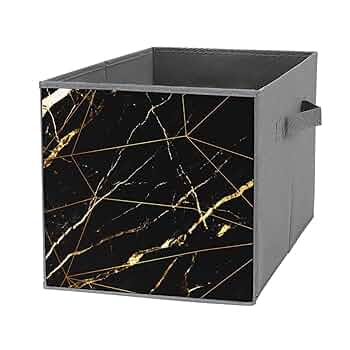 2231新品⭐️素敵インテリア　ブラックマーブル コットンホルダー大理石収納 2231新品⭐️素敵インテリア ブラックマーブル コットンホルダー