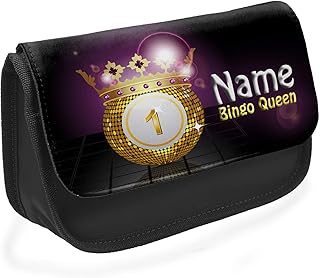 KRAFTYGIFTS Personalised Bingo Queen Pen Dabber Carrier Case Bag Pencil ST456