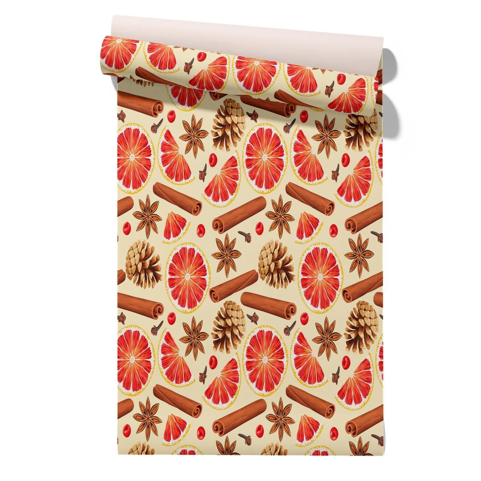 CEVAN Peel and Stick Wallpaper Hallway Covering for Rough Walls Christmas 45x300cm