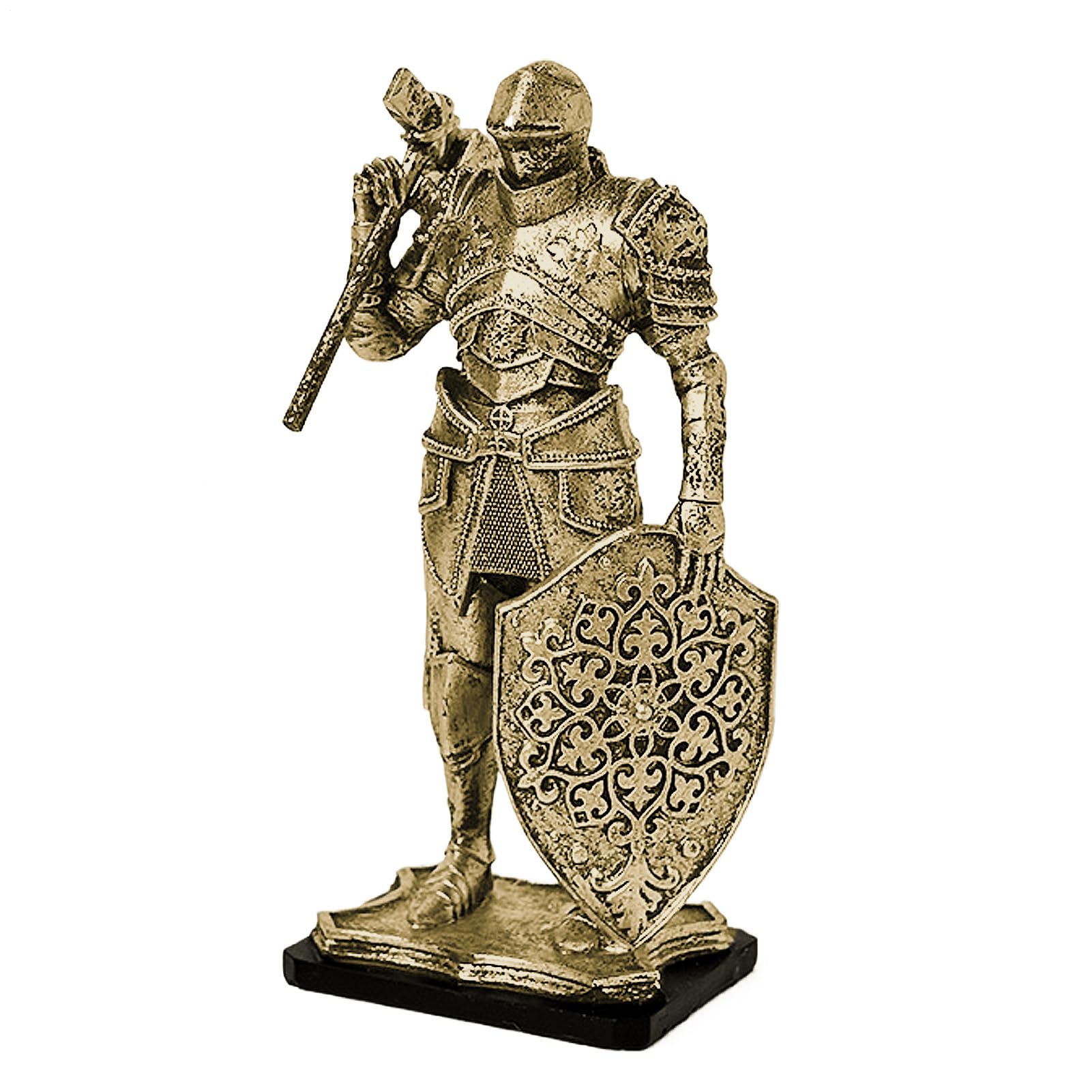 Statue chevalier résine pour habiller un meuble vide et sublimer votre déco