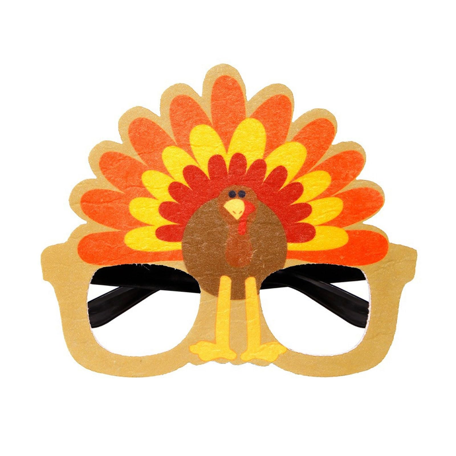Elnwnnkc Happy Thanksgiving Day Glasses Party Eyeglasses Turkey Glasses for Festival Celebrations Thanksgiving