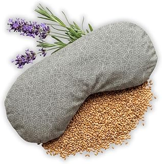 Yosana Yoga Augenkissen mit Leinsamen & Lavendel Füllung I waschbarer Baumwollbezug I Augenmaske zur Entspannung bei Yoga, Meditation & Schlaf I Aromakissen Lavendel