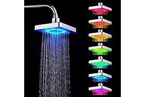 7 Color LED Light Shower Head with Bluetooth Speaker