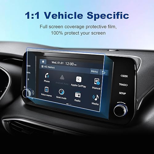Miniatura 4 de Coleya Protector de pantalla Santa Fe 2021 2022 2023 para Hyundai Santa Fe SE pantalla táctil de 8 pulgadas, 2023 H yundai Santa Fe Accesorios 2023