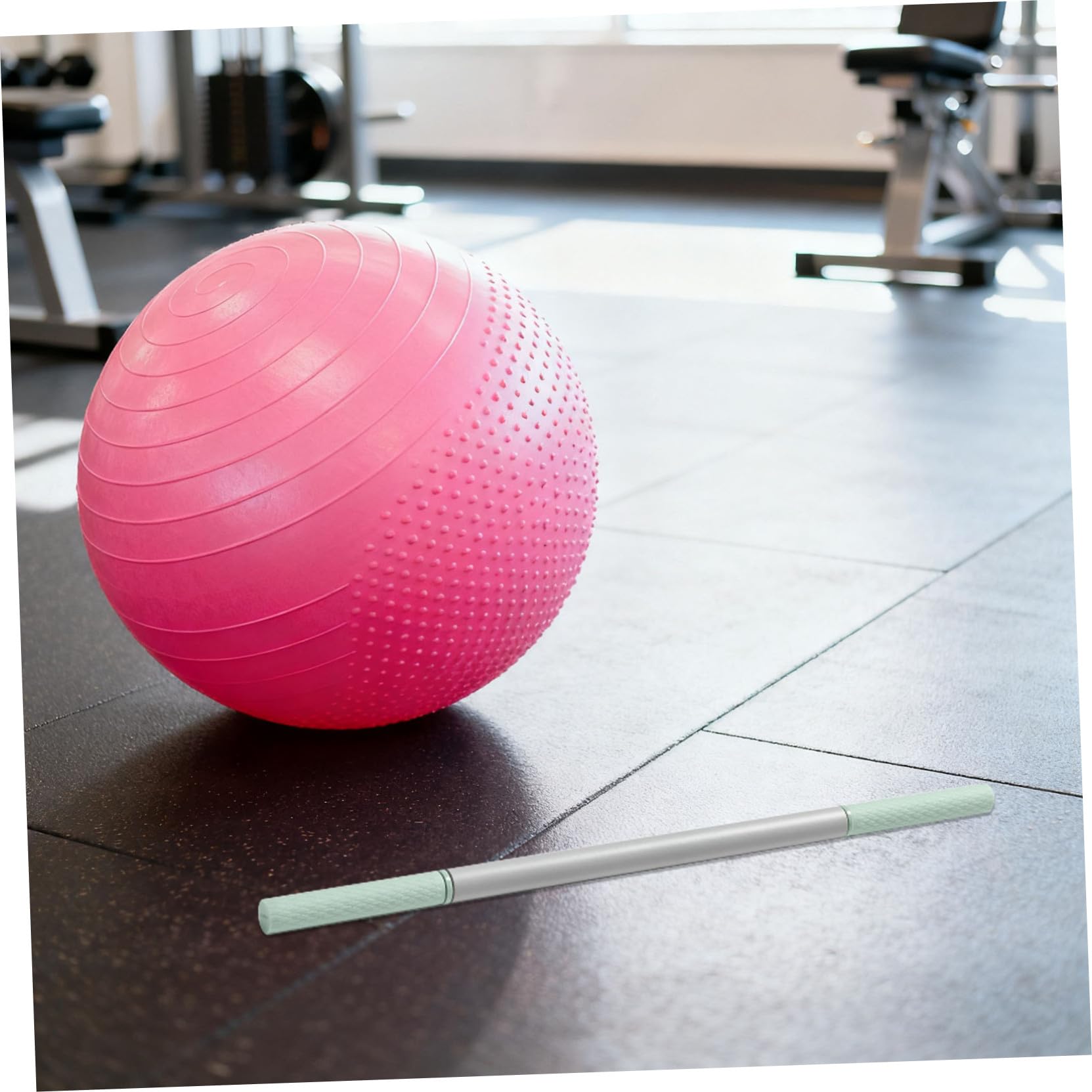 TEHAUX Rodillo Masajeador de Músculos y Material de Acero y Silicona Diseño Ergonómico para Alivio Profundo de Tejidos para Recuperación Preentrenamiento