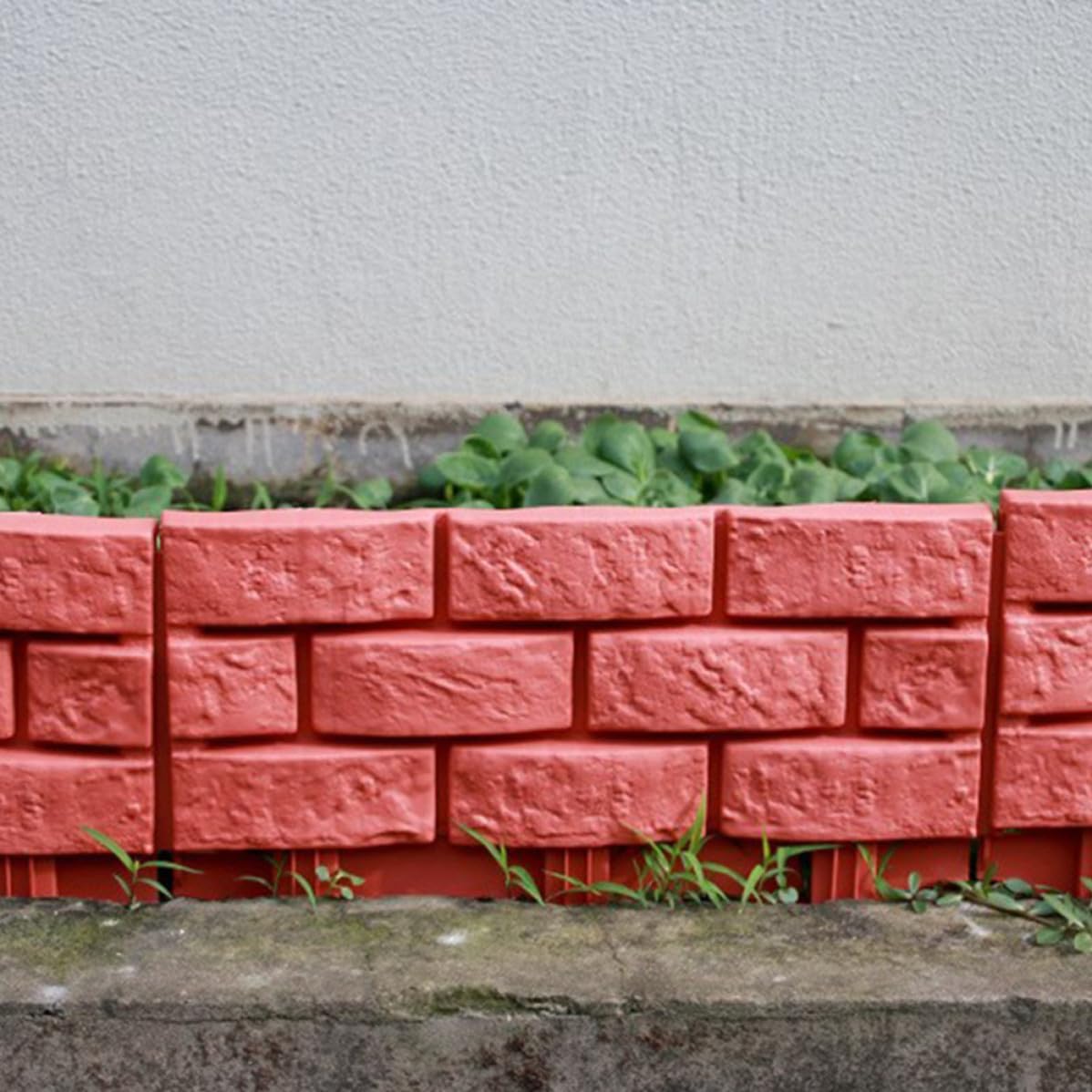 TIDTALEO Recinzione Decorativa in Plastica per Giardino 4 Pezzi, Bordura Campestre per Aiuole e Prato, per Cortili e Balconi, Facile da Installare e Riutilizzabile