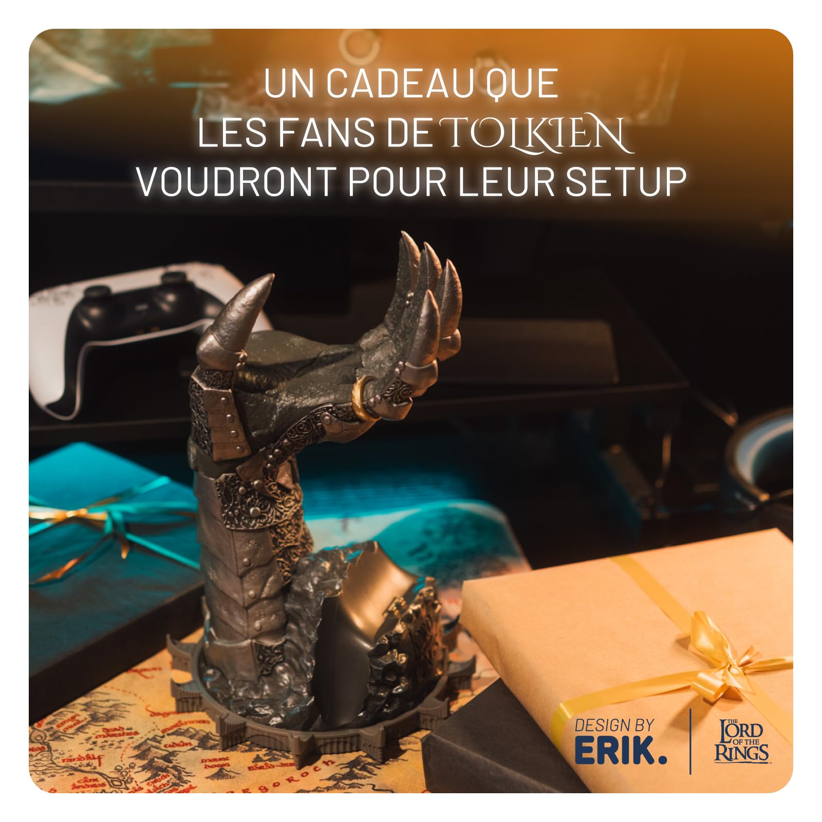 Grupo Erik | Chargeur Manette PS5 Dual Sense, Le Seigneur des Anneaux