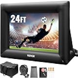 Inflatable Projector Screen for Outside with 350W Air Blower Inflatable Screen Oxford Fabric Material Blow Up Screen for Outdoor Movie Supports Front/Rear Projection