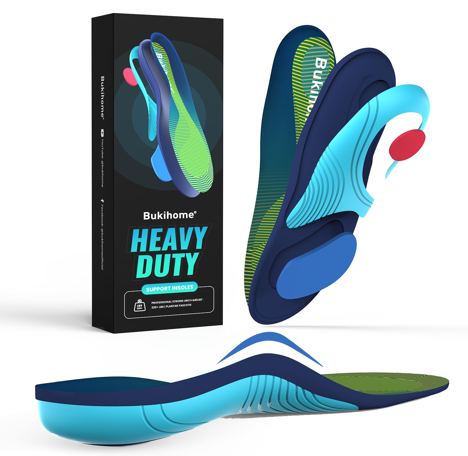 Bukihome Heavy Duty Insoles