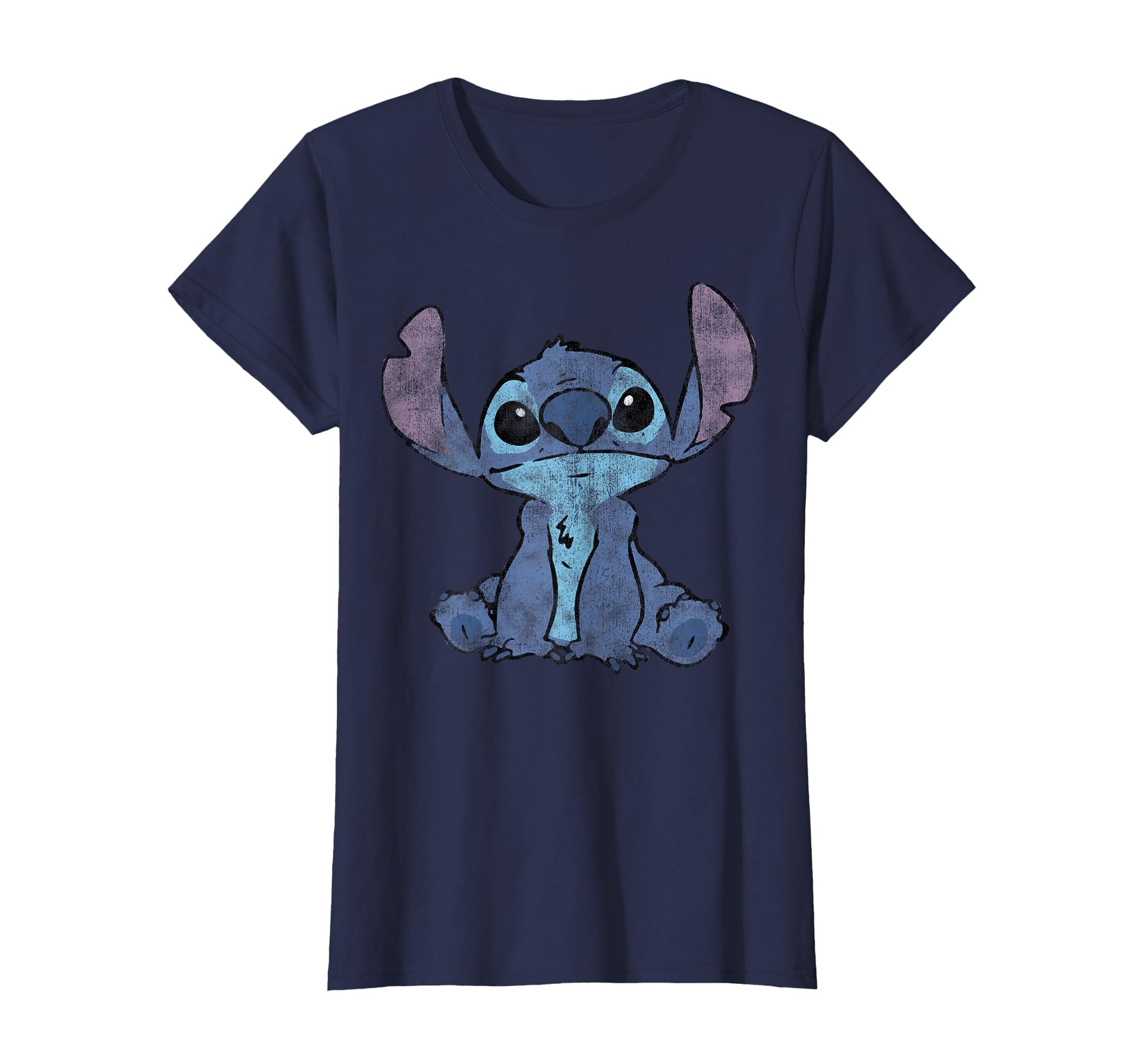 Disney Lilo &amp; Stitch Distressed Stitch Portrait T-Shirt