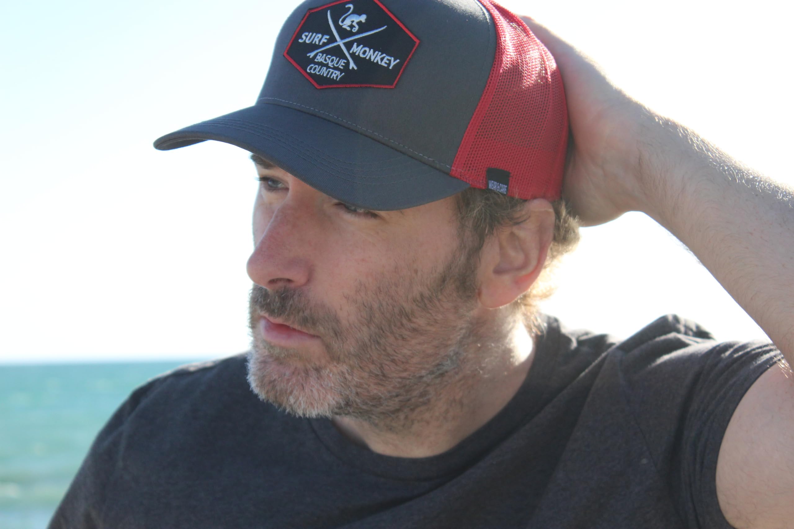 Surf Monkey | Regulowana czapka z daszkiem Origins Trucker - Bawełna organiczna - Jeden rozmiar