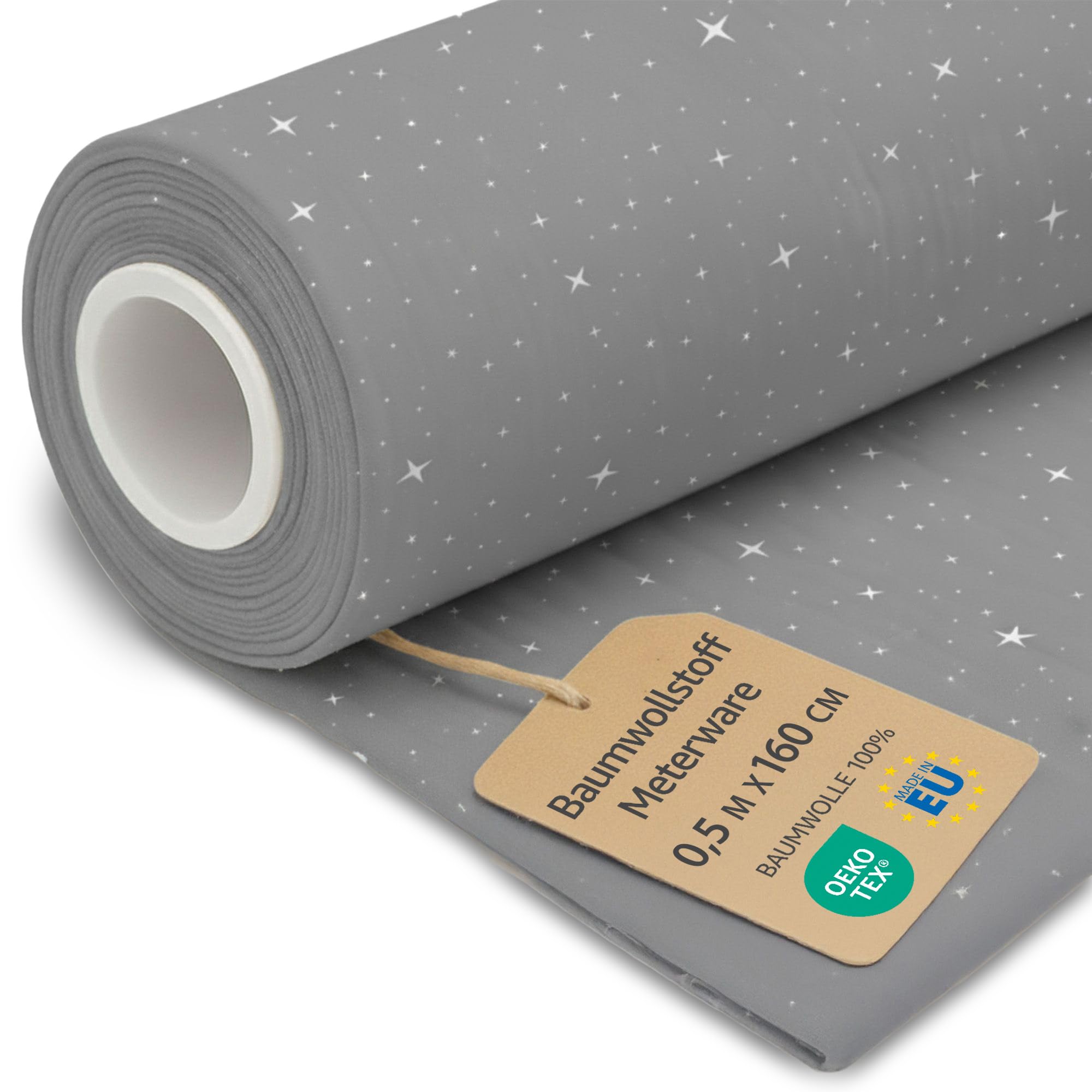 Cotton Waffle Pique Fabric Sold by the Metre, 0.5 m x 160 cm - Pure Cotton Fabrics for Sewing, Interfacing Fabric, Decorative Fabric for Patchwork Canvas and Sewing, Oeko-Tex Galaxy