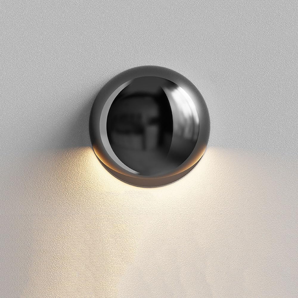 Modern Corridors Wall Light Simple Semi-Round Design Wall Mounted Lamp for Bedroom Living Room Wall Sconce Light French Small 3000K LED Hallway Wall Sconces for Balcony Aisles Bathroom