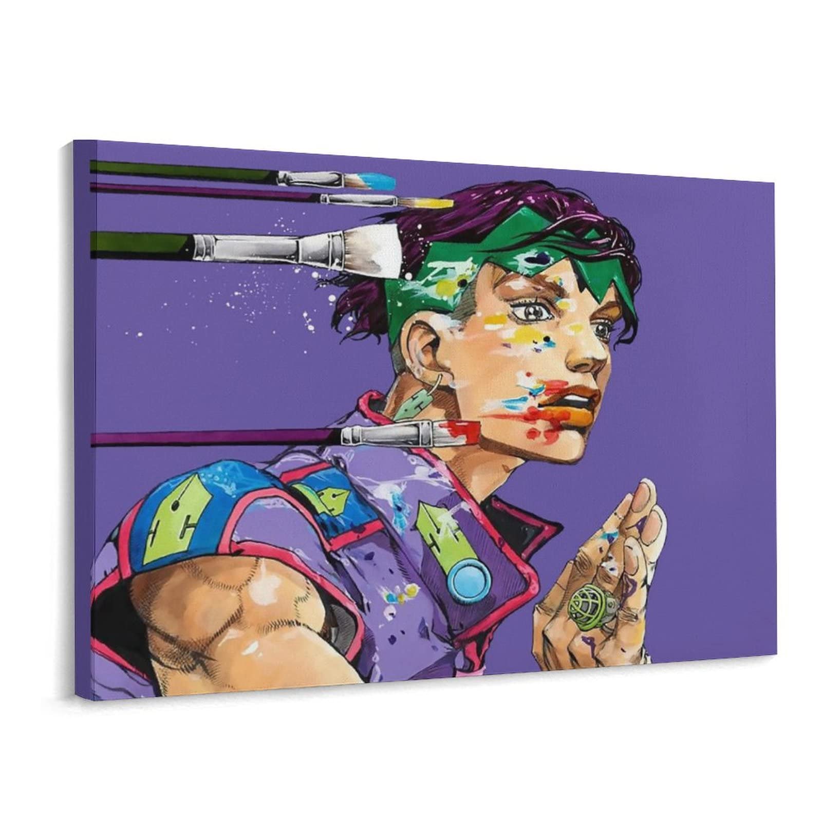 ジョジョ　アートデリ　キャンバスボード　岸辺露伴 Amazon.co.jp: 家の装飾ジョジョS奇妙なポスター壁アート岸辺