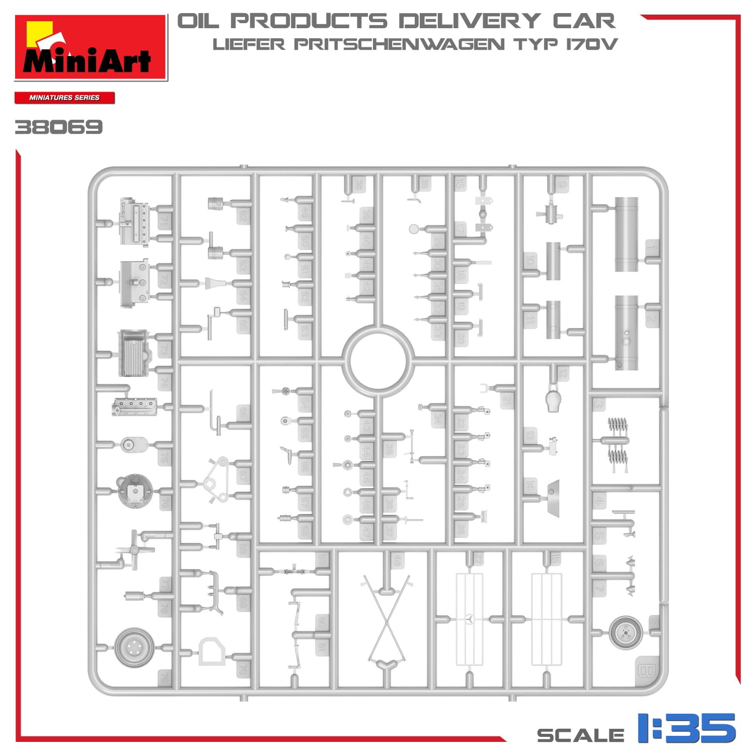 MiniArt - 1/35 LIEFER PRITSCHENWAGEN T.170V Oil Delivery Car (2/24) *