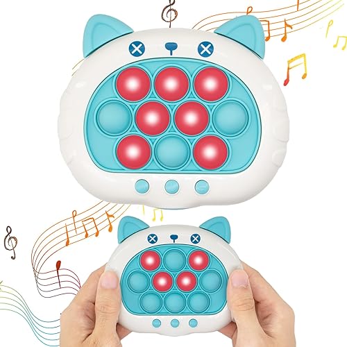 Juego sensorial de mano para apretar y reventar, juego sensorial de mano, juego de empuje rápido de mano, juego de burbujas de presión de luz y