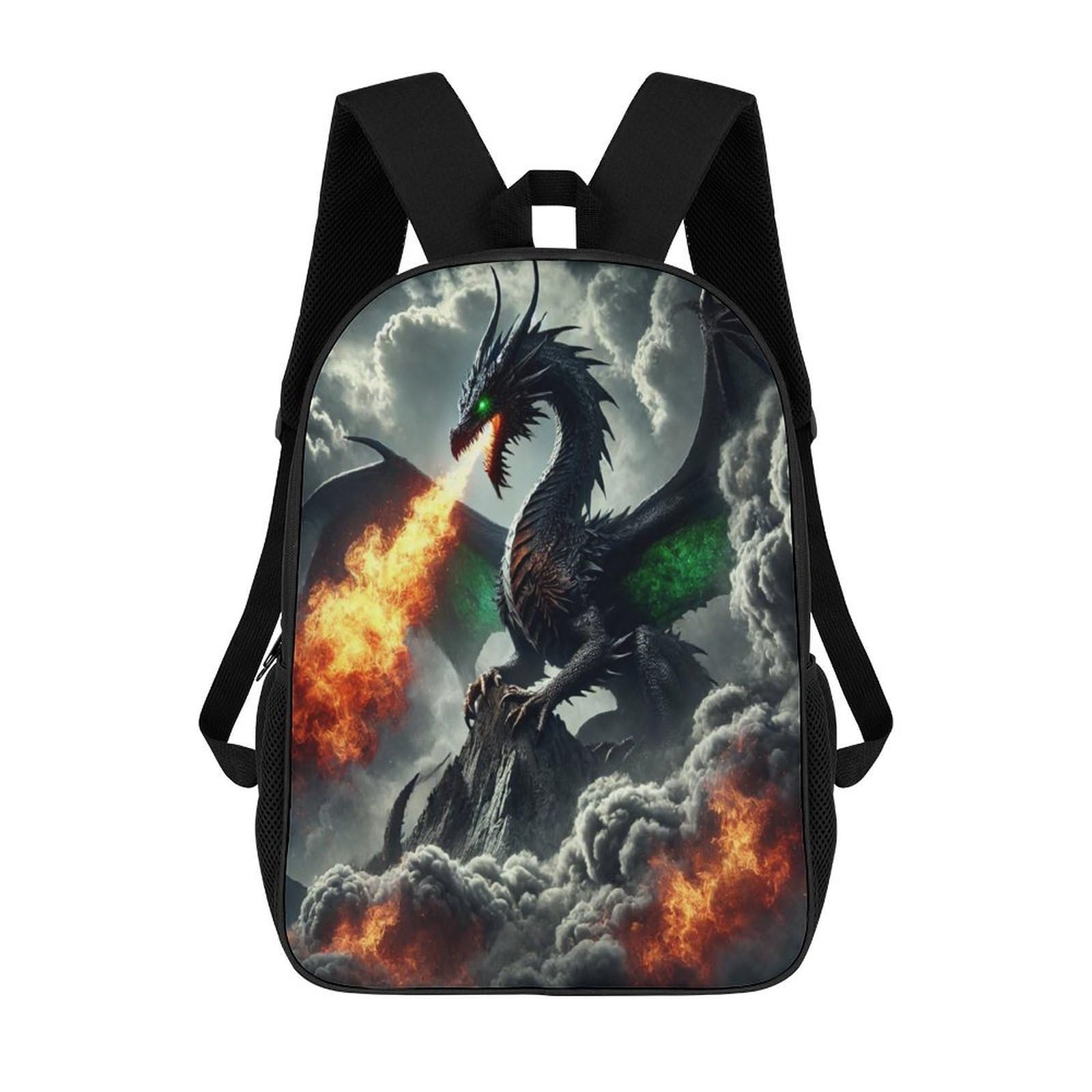 Tnfhsoft Unisex Kids Dragon Kids Backpack For School Bookbag Boys Girls School Bags 17 Inch Personalized Children Kindergarten Daypack