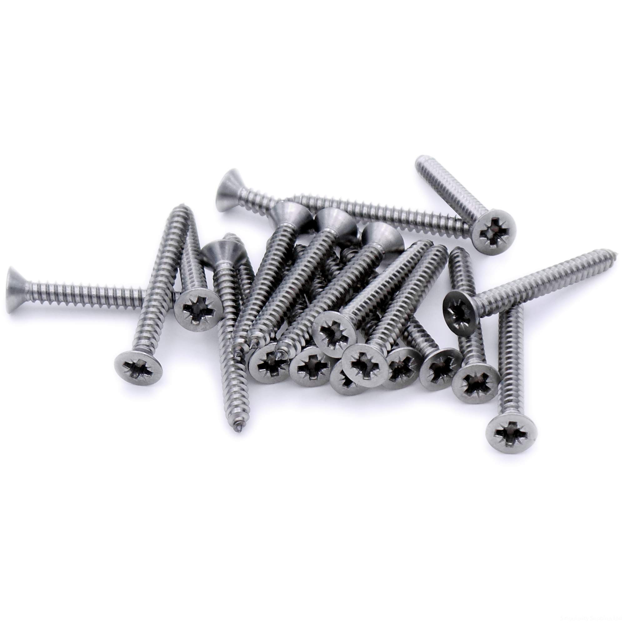 Singularity Supplies No.12 X 0.5 (5.5Mm X 13Mm) Pozi Countersunk Self-Tapping Screw - Stainless Steel (A2) (Pack Of 20)