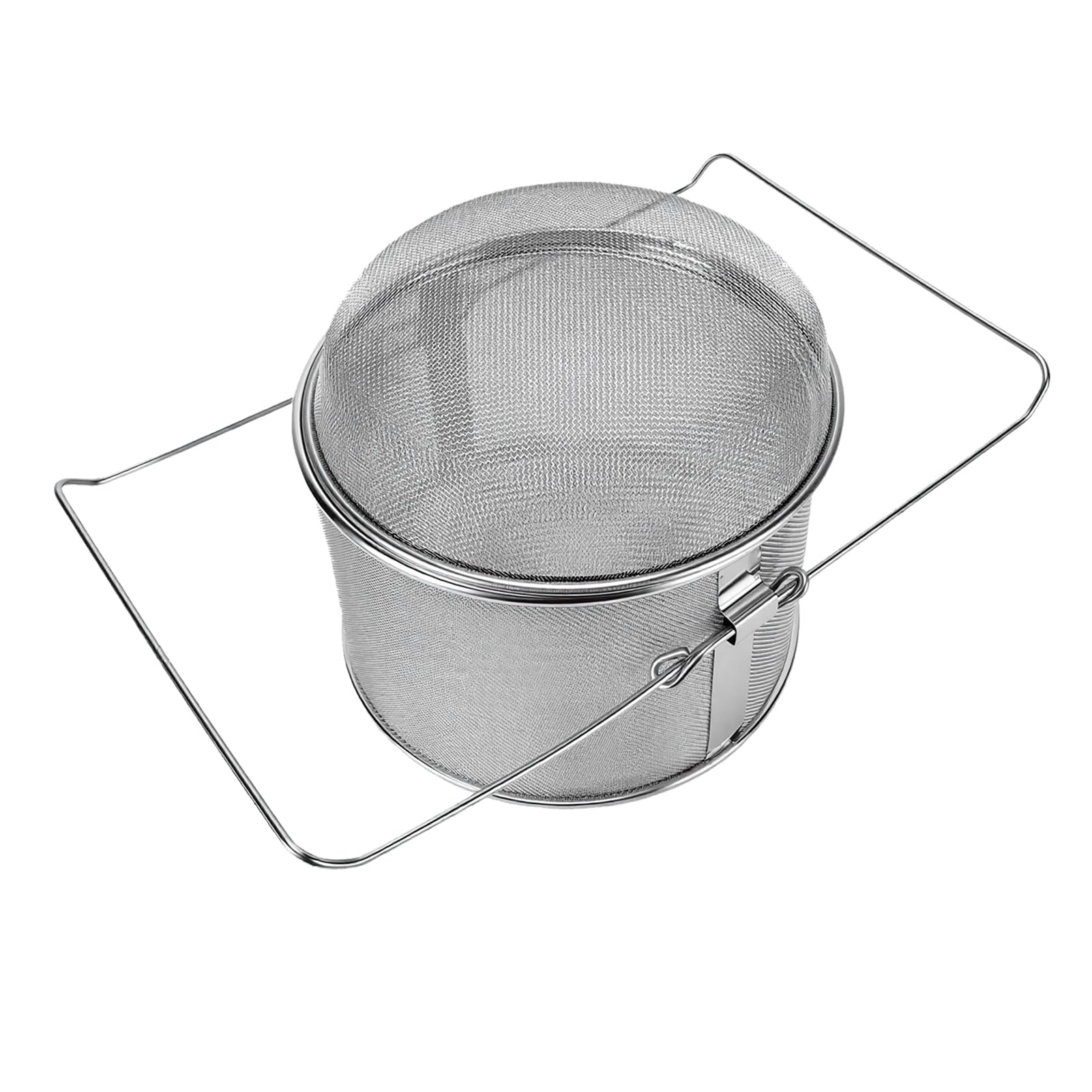 Dpofirs Colador de Miel, Pantalla de Filtro de Miel de Doble Tamiz de Acero Inoxidable con Equipo de Recolección de para Apicultura y Uso Doméstico