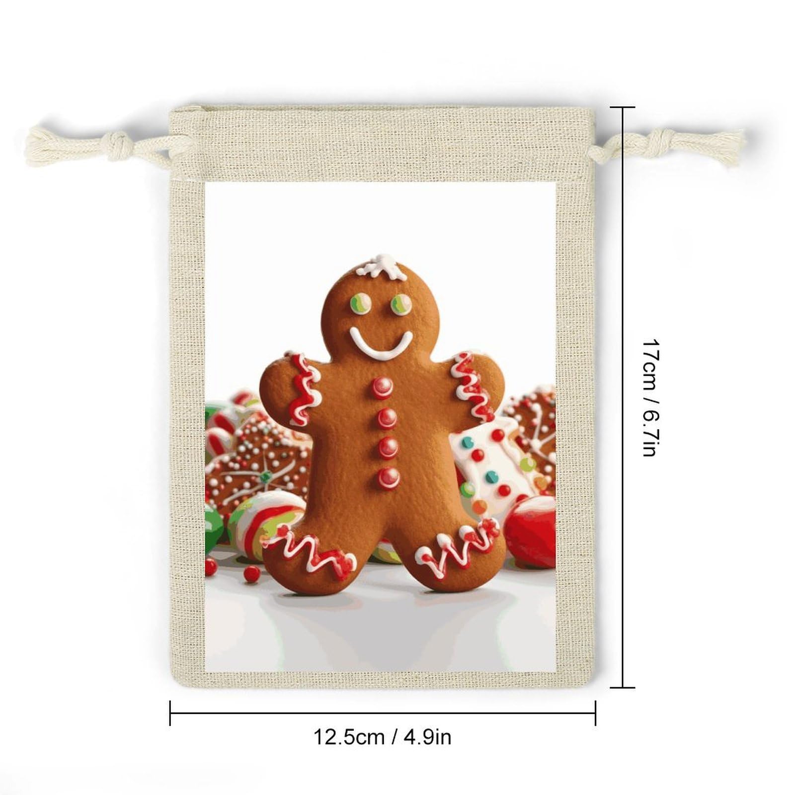 Amazon.com: QMNVBDS Gingerbread Man Candy Muslin Bags
