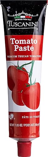 Tuscanini Tubo de pasta de tomate 705 onzas fabricado con tomates italianos de primera calidad