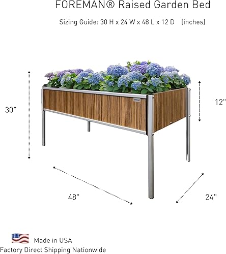 Miniatura 20 de Foreman caja para plantar jardín,fabricado en los Estados Unidos con una garantía de 20 años, para interiores y exteriores, Callisto