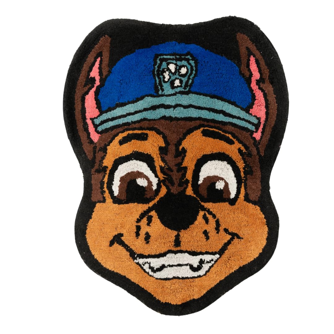 Franco Paw Patrol Chase 100% Cotton Non Slip Plush Bathroom Mat Rug (Officially Licensed Product)