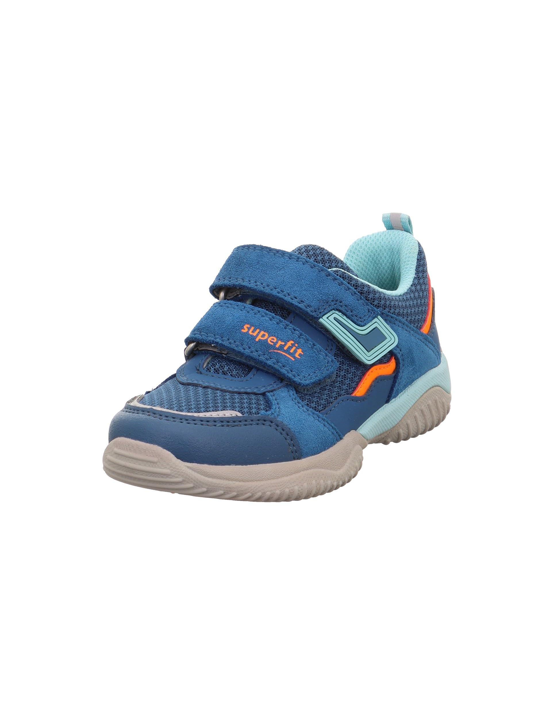 Superfit Jungen Storm Sneaker, Blau Orange 8020, 29 EU