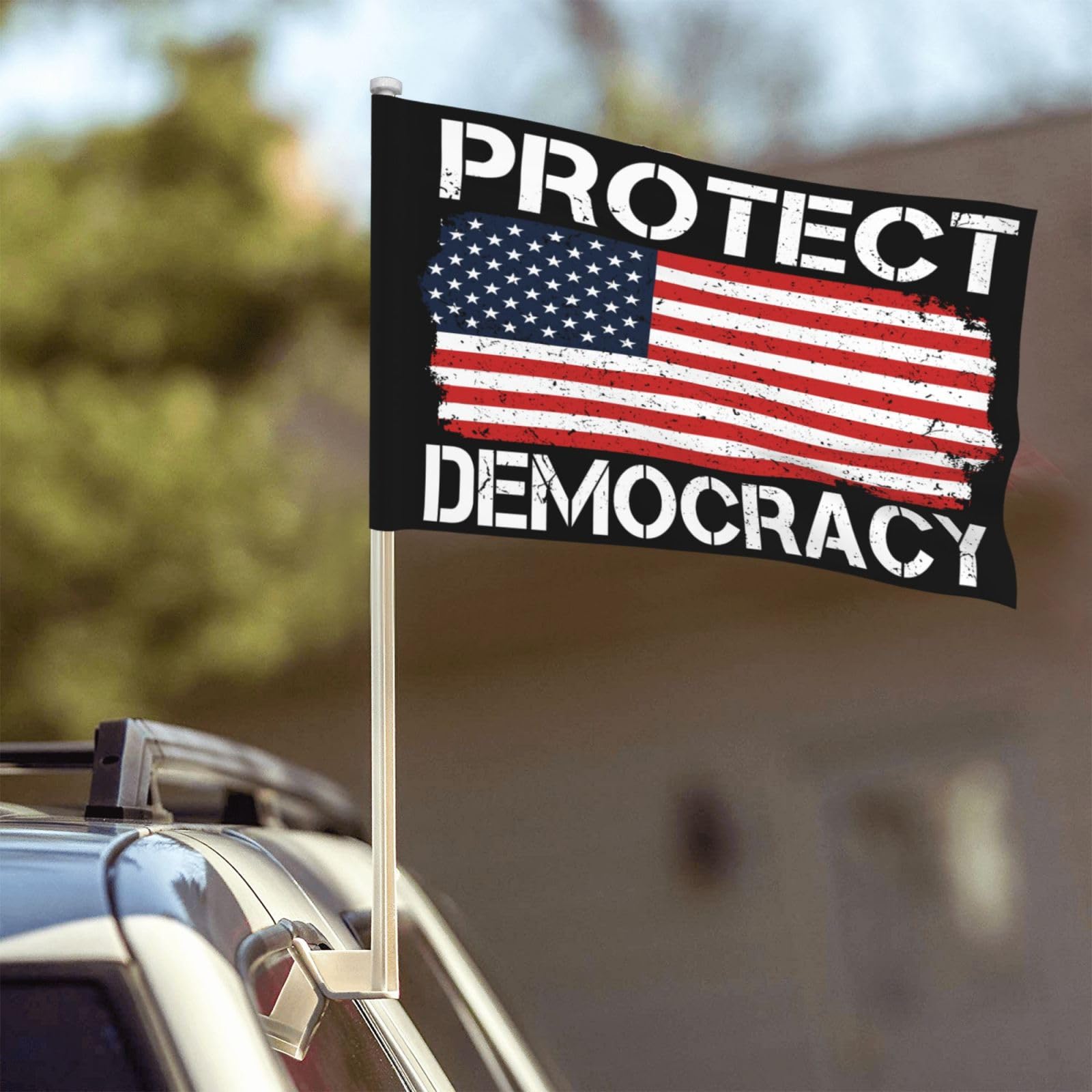 Protect Democracy flags Save Democracy Democrats Vote Blue 12 * 18 Car Flag Double-Sided Banner No Flagpole