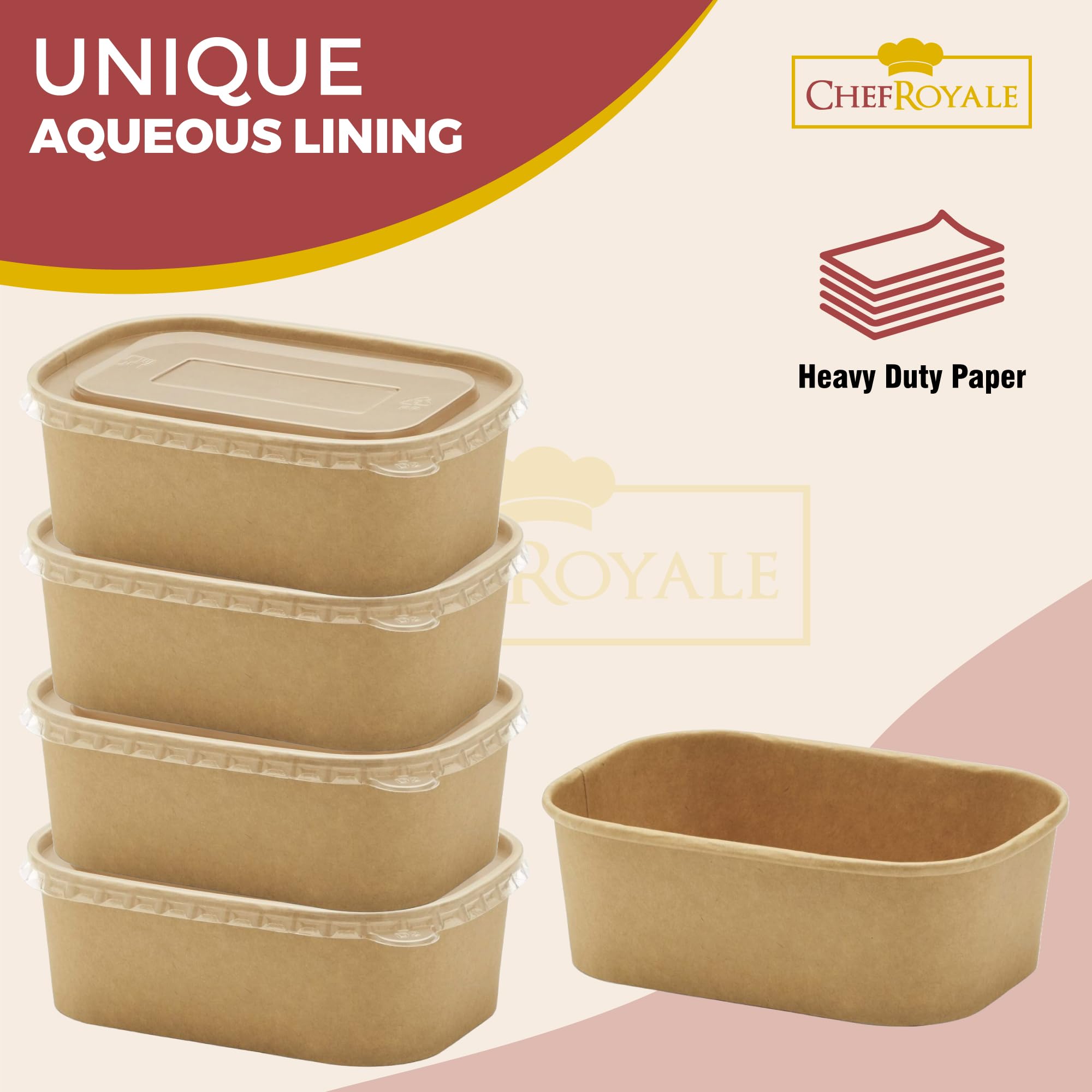 Lot De 30 Boîtes à Repas Avec Couvercles | Passent Au Micro