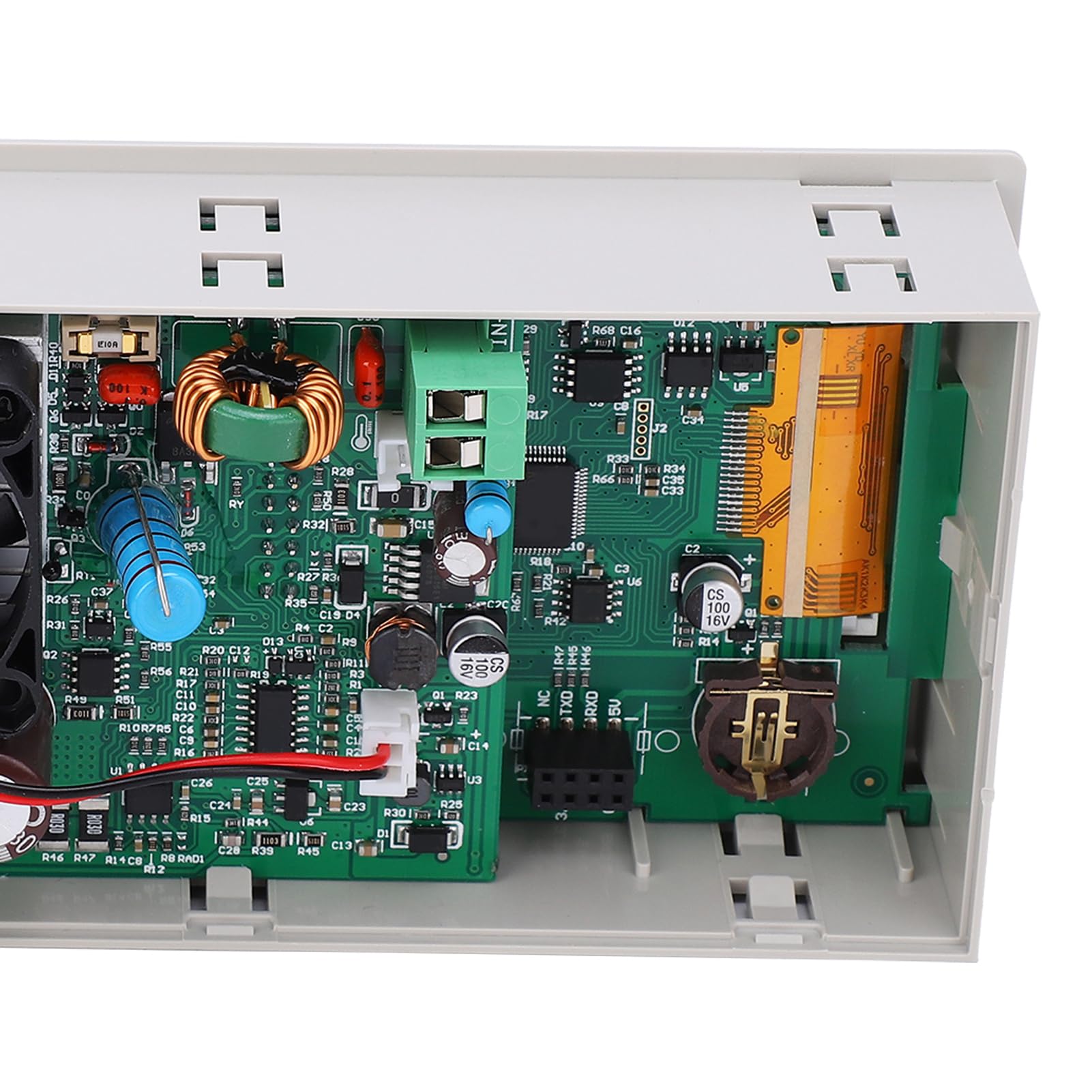 Alimentatore CC regolabile Adattatore regolatore di tensione display LCD da 2,4 pollici con funzione di archiviazione dati per laboratori e manutenzione elettronica Materiale ABS (RD6006)