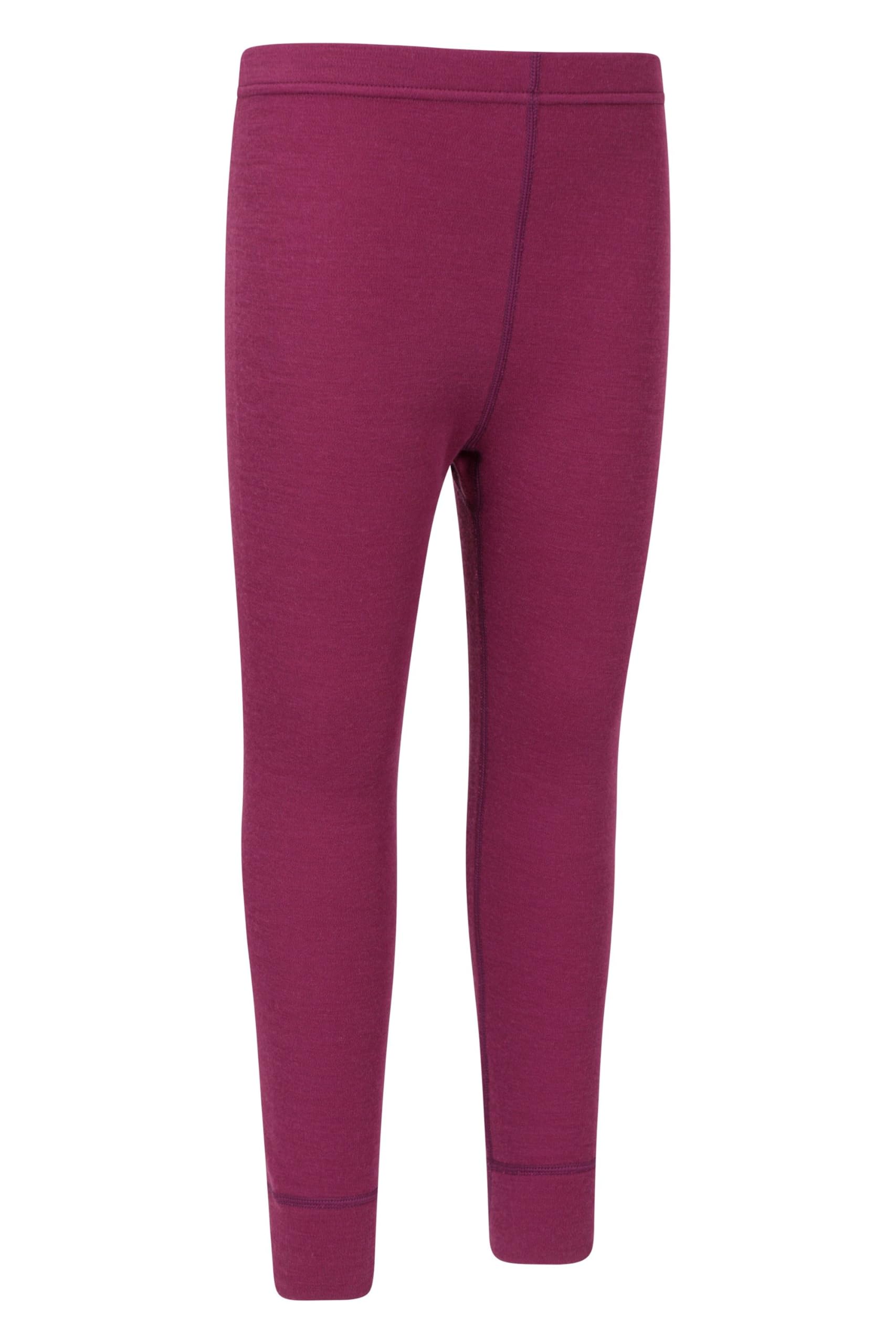 Mountain Warehouse Jaquard Kinder Merino Baselayer-Set Hellrosa 140