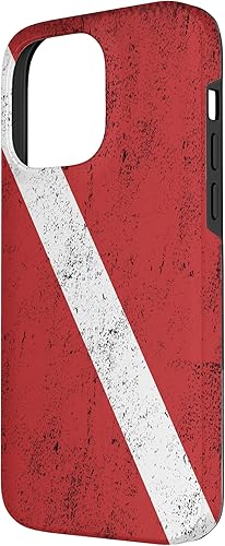 Miniatura 2 de Bandera de buceo para buceo para iPhone 14 Pro Max con funda de efecto envejecido