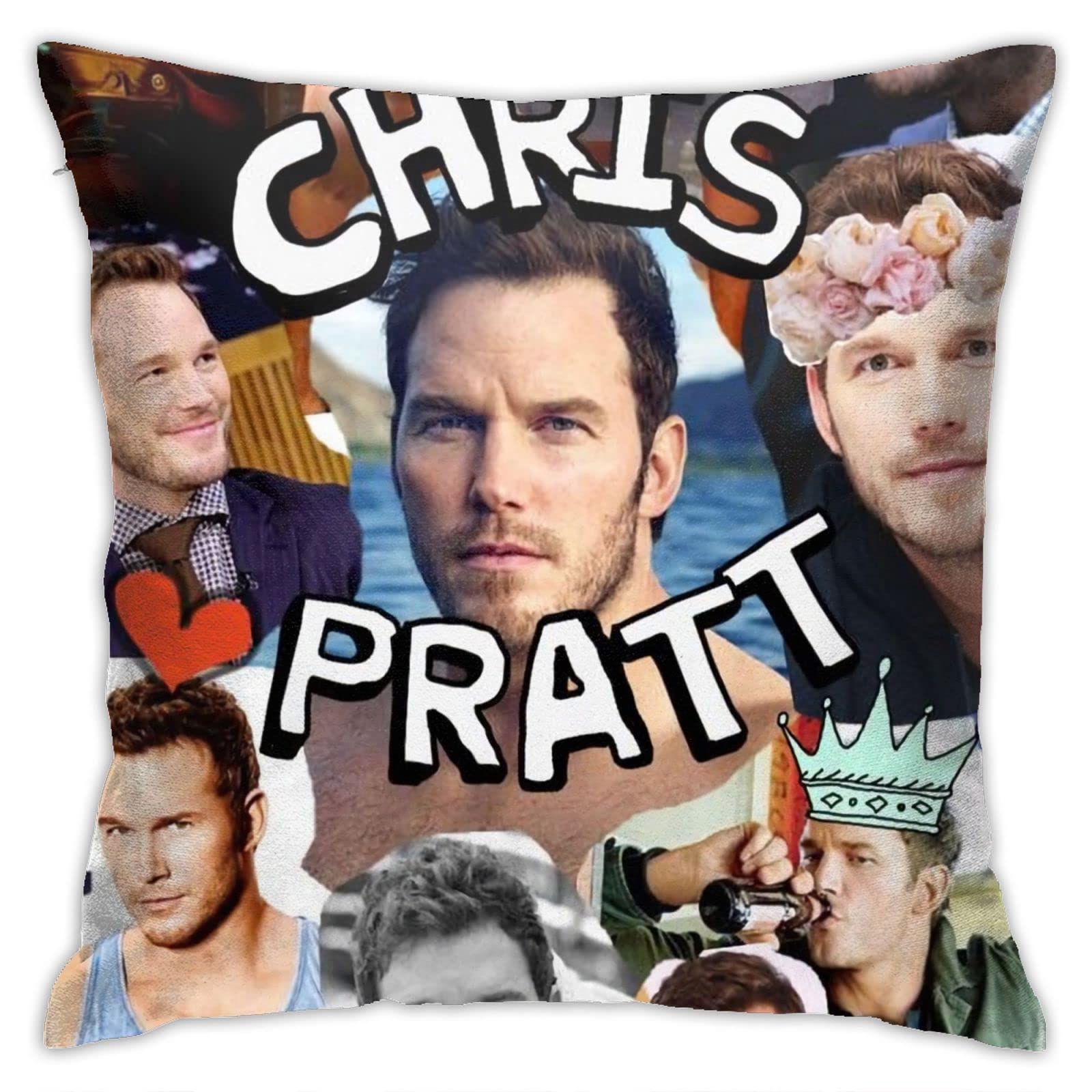 Yingd Chris Pratt Pillow Covers Double Sided Plush Pillow Cases Dorm Decor For Bedroom Living Room X Inch 45Cm X 45Cm