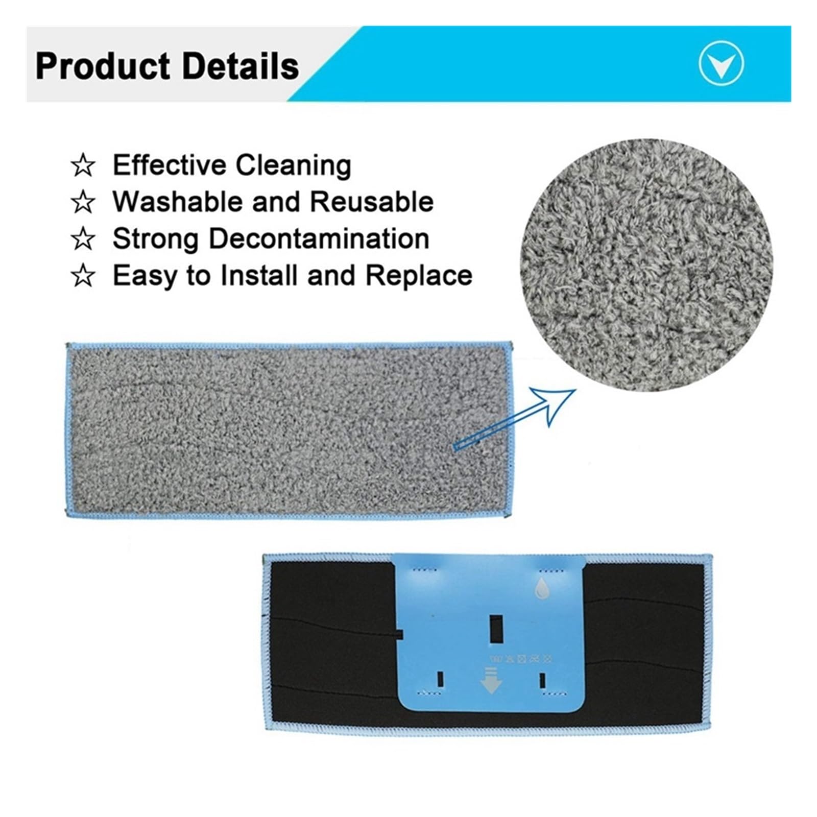 Nakładki na mopy i wymienne opony do kół kompatybilne z robotem Braava Jet M6 (6110) (6012) (6112) (6113) Ultimate Robot Mop Parts