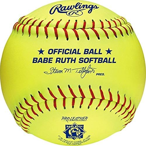 Miniatura 2 de Rawlings Official Babe Ruth League Softball, 12 Count